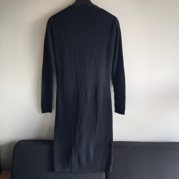 Long Knit Cardigan Sweater or Dress with belt loops Size M - Picture 5 of 8